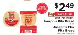 ShopRite Joseph's Pita Bread offer