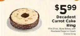 ShopRite Decadent Carrot Cake Ring offer