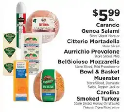 ShopRite Carando Genoa Salami or Citterio Mortadella offer