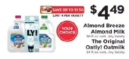 ShopRite Almond Breeze Almond Milk offer