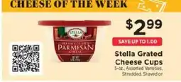 ShopRite Stella Grated Parmesan Cheese Cups offer