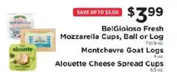 ShopRite BelGioioso Fresh Mozzarella Cups, Ball or Log offer
