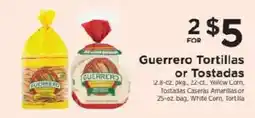 ShopRite Guerrero Tortillas or Tostadas offer