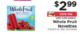 ShopRite Whole Fruit Novelties offer