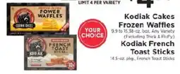 ShopRite Kodiak Cakes Frozen Waffles or French Toast Sticks offer