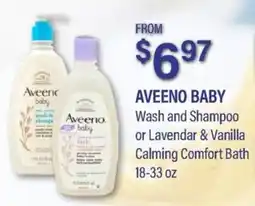 Commissary Aveeno baby Wash and Shampoo or Lavendar & Vanilla Calming Comfort Bath offer