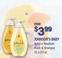 Commissary Johnson's baby baby or newborn wash & shampoo offer