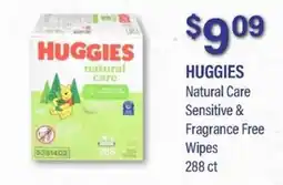 Commissary Huggies natural care sensitive & fragrance free wipes offer