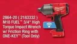Fastenal Milwaukee M18 FUEL 3/4" High Torque Impact Wrench offer