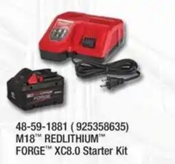 Fastenal M18 Redlithium Forge Xc8.0 Starter Kit offer