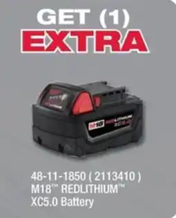 Fastenal M18 Redlithium XC5.0 Battery offer