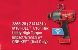 Fastenal Milwaukee M18 FUEL 7/16" Hex Utility High Torque Impact Wrench w/ ONE-KEY offer