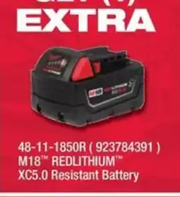 Fastenal M18 Redlithium Xc5.0 Resistant Battery offer