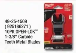 Fastenal Milwaukee 10pk open-lok™ carbide teeth metal blades offer