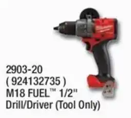 Fastenal M18 FUEL 1/2" Drill/Driver offer