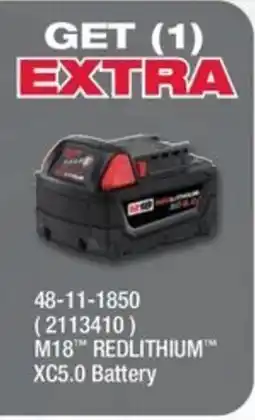 Fastenal M18 Redlithium XC5.0 Battery offer