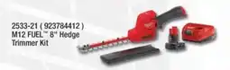 Fastenal M12 FUEL™ 8" Hedge Trimmer Kit offer