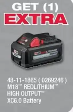Fastenal M18 Redlithium High Output XC6.0 Battery offer