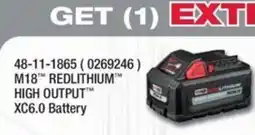 Fastenal M18 Redlithium High Output Xc6.0 Battery offer
