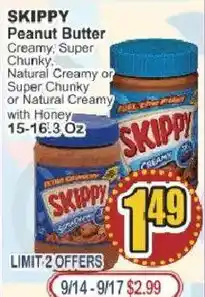 Key Food Skippy peanut butter offer