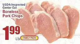 Key Food Usda inspected center cut boneless pork chops offer