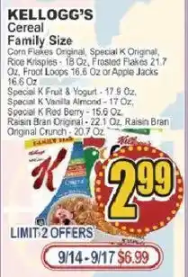 Key Food Special K Red Berry offer