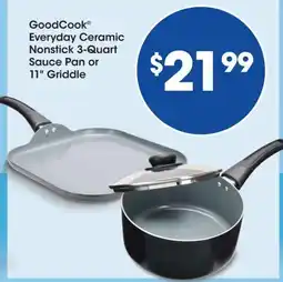 Fred Meyer GoodCook everyday ceramic nonstick 3-quart sauce pan or 11" griddle offer