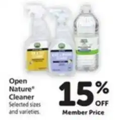 Vons Open Nature Cleaner offer