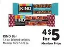 Vons Kind Bar offer