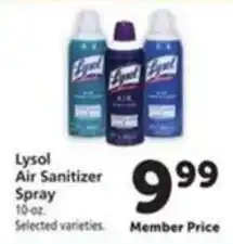 Vons Lysol Air Sanitizer Spray offer