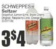 Key Food Schweppes seltzer offer