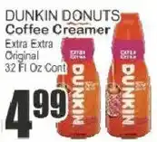 Key Food Dunkin Donuts Coffee Creamer offer