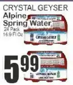 Key Food Crystal geyser alpine spring water offer