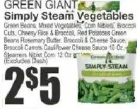 Key Food Green Giant simply steam vegetables offer