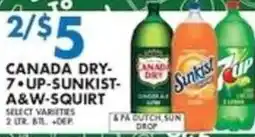 Associated Canada Dry 7-Up Sunkist A&W Squirt offer