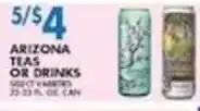 Associated Arizona teas or drinks offer