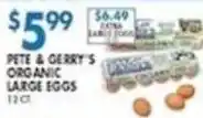 Associated Pete & Gerry's organic large eggs offer