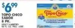 Associated Topo Chico sabor offer