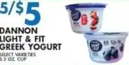Associated Dannon Light & Fit Greek Yogurt offer