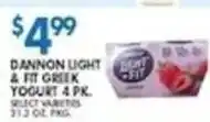 Associated Dannon Light & Fit Greek Yogurt offer