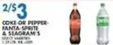 Associated Coke or Pepper-Fanta-Sprite & Seagram's offer