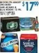 Associated Sam Adams & Blue Moon offer