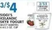 Associated Siggis yogurt offer