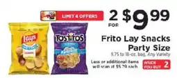 ShopRite Frito Lay Snacks Party Size offer