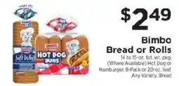 ShopRite Bimbo Bread or Rolls offer