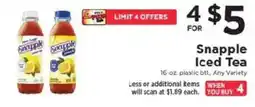 ShopRite Snapple Iced Tea offer