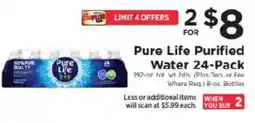 ShopRite Pure Life Purified Water offer