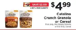 ShopRite Catalina Crunch Granola or Cereal offer