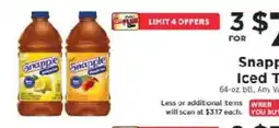 ShopRite Snapple Iced Tea offer