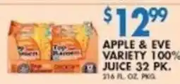 Associated Apple & Eve 100% Juice offer